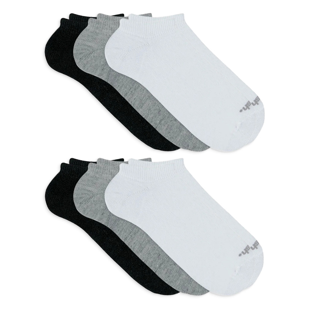 Kit com 6 Pares de Meias Sapatilha Invisível Algodão Treino Macio Mash em Oferta na Shopee