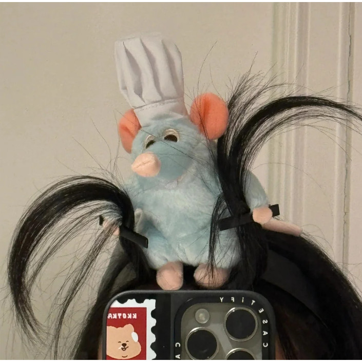 Ratatouille Hairband Novo Dos Desenhos Animados Boneca De Pelúcia Bandana De Abas Largas Hairpin Foto Cocar Criatividade