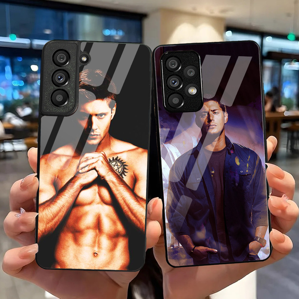 Sobrenatural Jensen Ackles Dean Winchest 01 Capa De Telefone De Vidro Temperado Para Samsung Galaxy S24 ULTRA S23 S22 PL