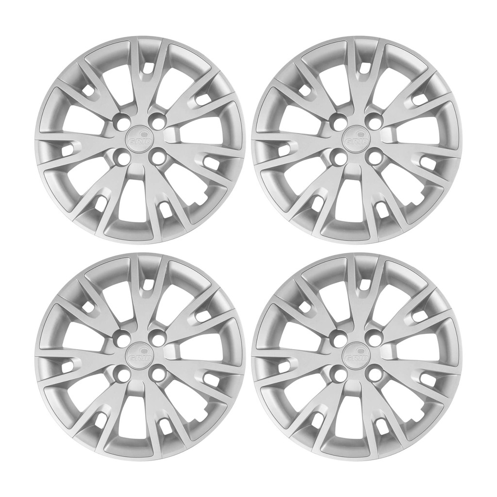 Calota Aro 15" Prata Mod Logan / Sandero a partir de 2020 (Jogo c/ 4 Calotas)  Grid - 878AR-PTA-E