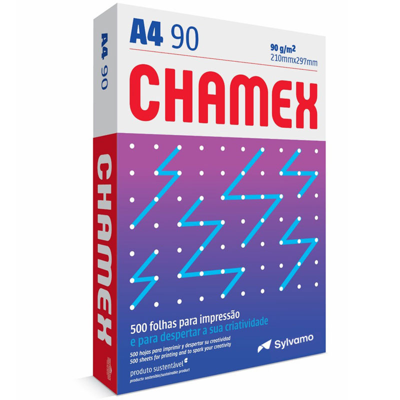 Papel sulfite A4 90g 210x297 com 500 folhas Chamex - Stationery