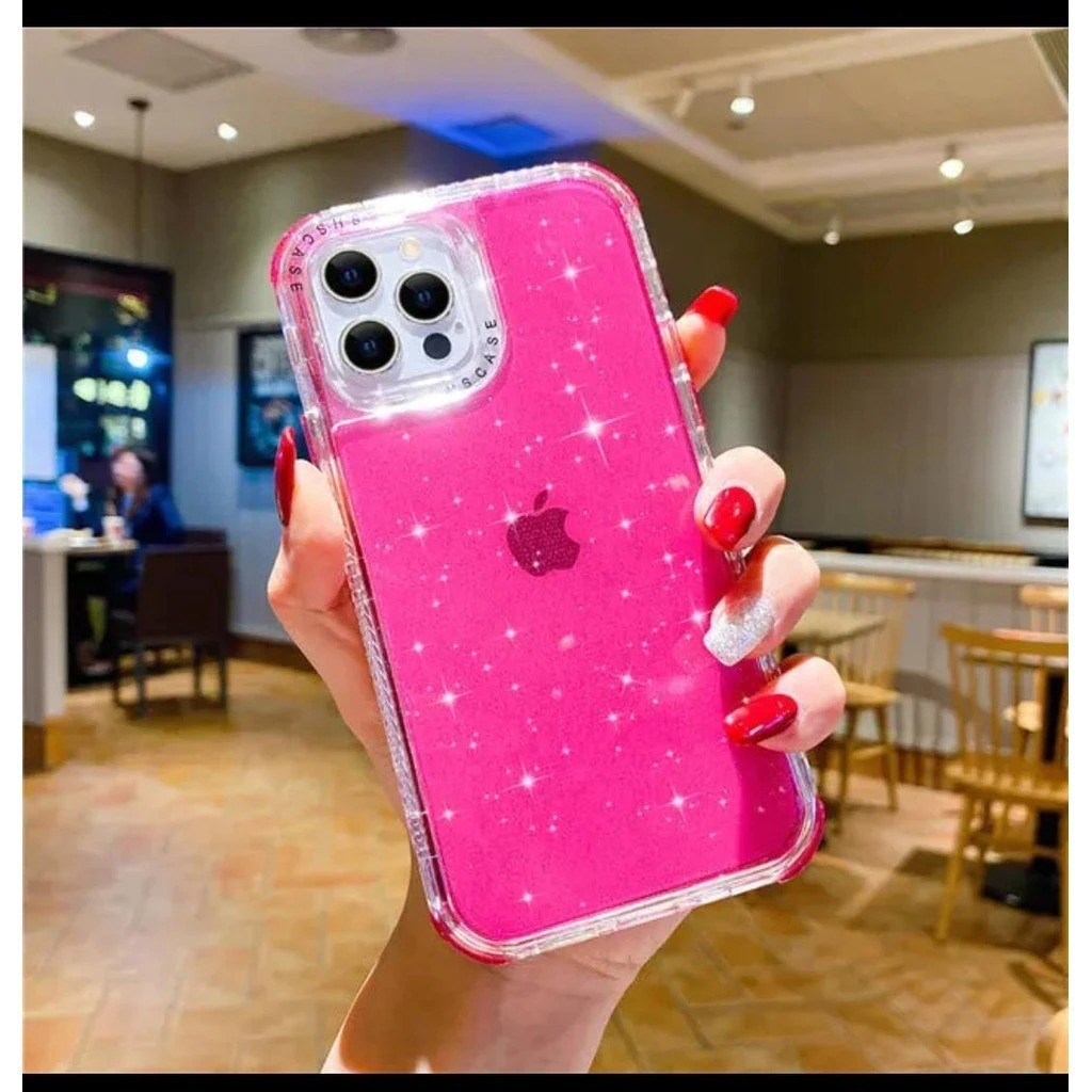 Capa CASE CAPIANHA Anti impacto colorida Com Glitter POCO X5 POCO X5PRO POCO X6 POCO X6PRO POCO M6 POCO M6PRO 5G RM A3