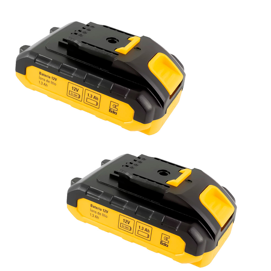 Kit 2 Baterias Para Parafusadeira Furadeira Sem Fio 12V 1.3Ah EDA Profissional Durabilidade em Oferta na Shopee