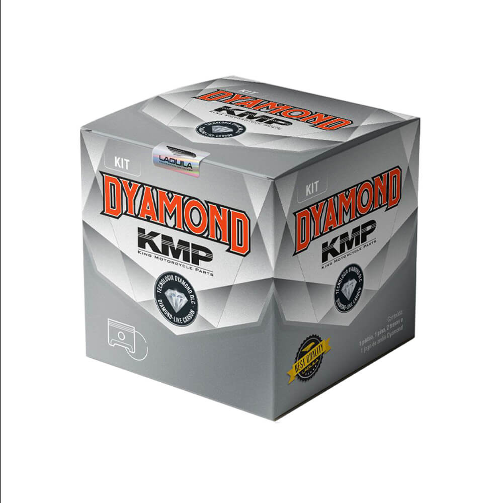 Pistão Kit C/anel  Kmp Dyamond Cg 150 0.25 - Spare Parts and Accessories for Vehicles