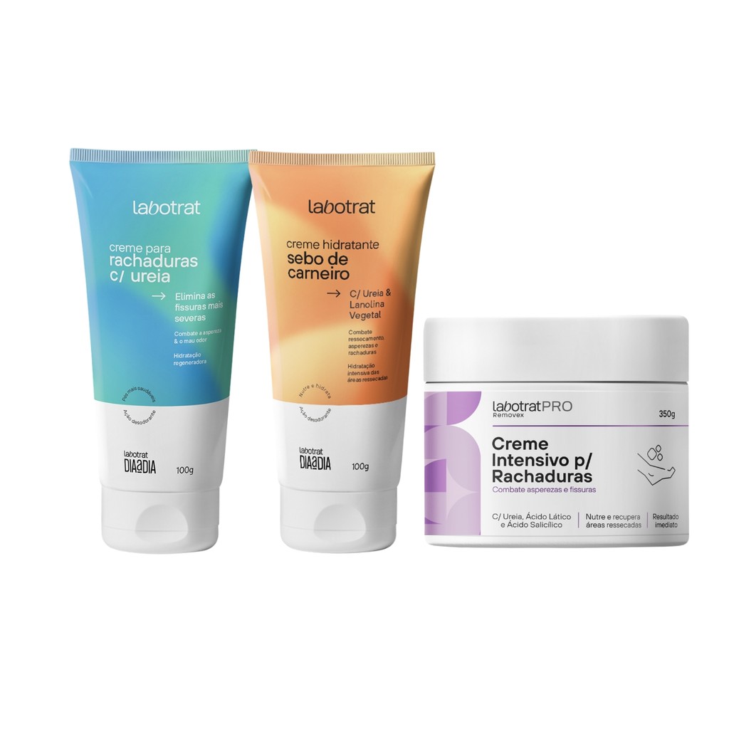 Creme Hidratante Rachadura Ureia Pés Cotovelos Mãos Labotrat em Oferta na Shopee