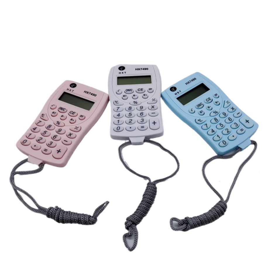Mini Calculadora de Corda 8 Dígitos para Bolso