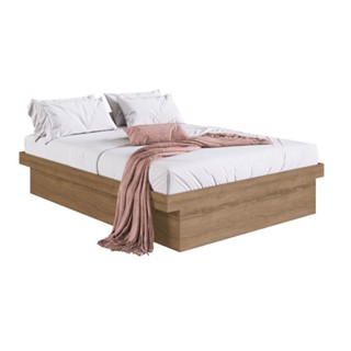 Cama Box Casal com Baú CB1140 190x140cm Haste Articulável de Aço Mel - Art In Móveis em Oferta na Shopee