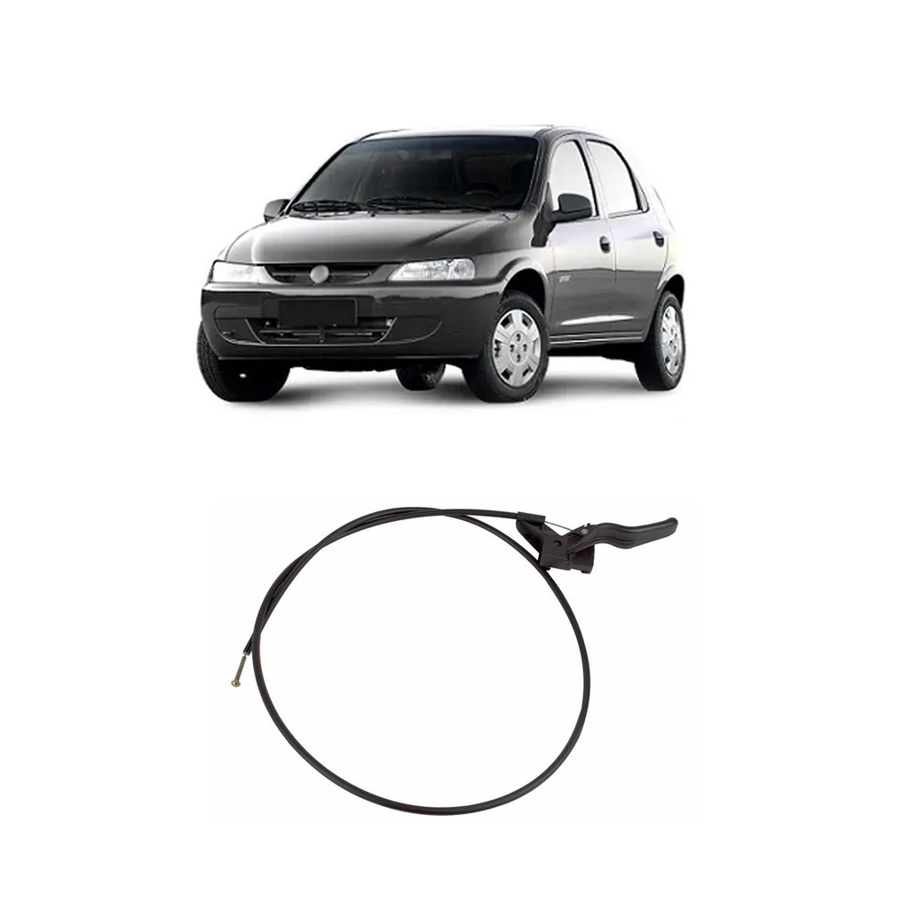 Cabo Abrir Capo Com Alavanca Celta 2001 a 2015 Prisma 2006 07 08 09 10 11 12 2013