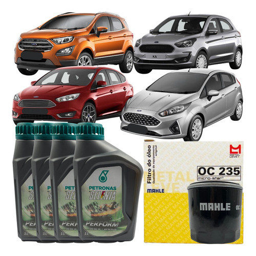 Kit Troca Óleo Filtro Fiesta Ka Ecosport Focus em Oferta na Shopee