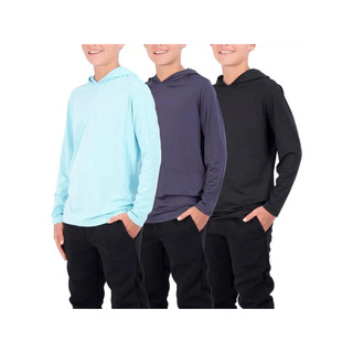 Kit 5 Camisa Infantil Proteção Solar Capuz Uv +50 JUVENIL TEEN ATE TAMANHO 16 KIT 5 CAMISETA TERMICA