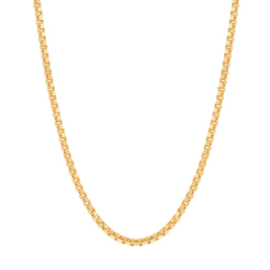 Cordão Rommanel Fio Veneziana 50 cm Folheado a Ouro 18k - 531311 Original