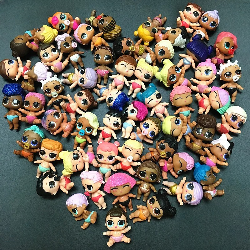 LOL Random 5/10 pcs 4cm Kawaii Girl Sister Doll Toys Collection Um Presente De Natal E Aniversário Surpresa Para Amigos