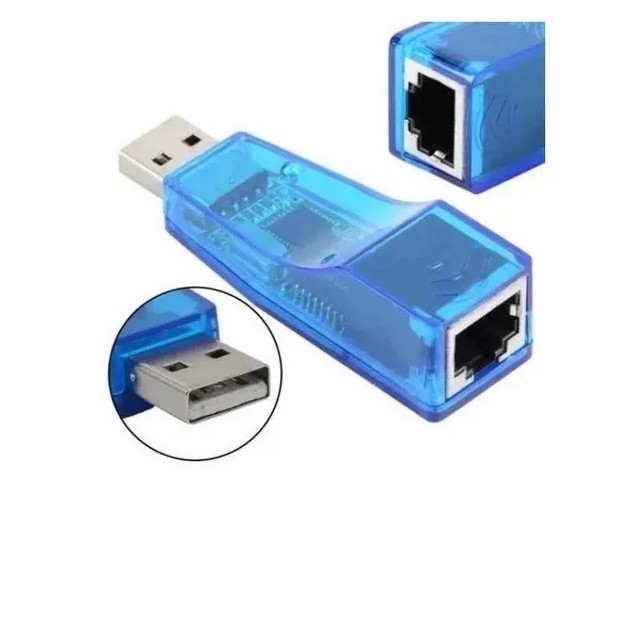 Placa De Rede Usb Rj45 Adaptador Lan Ethernet 10/100