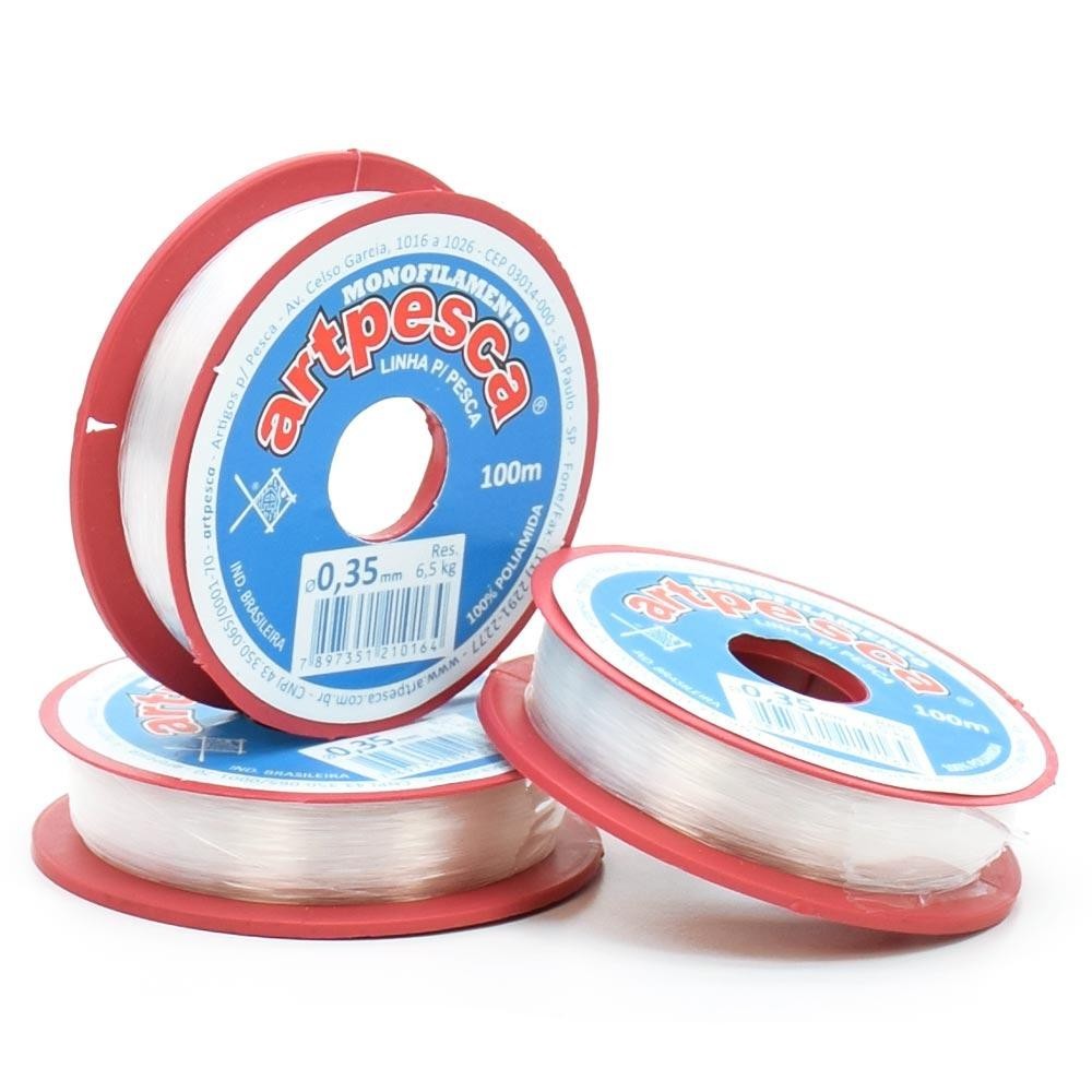 Linha de Nylon para Pesca 0,35mm - 100 metros