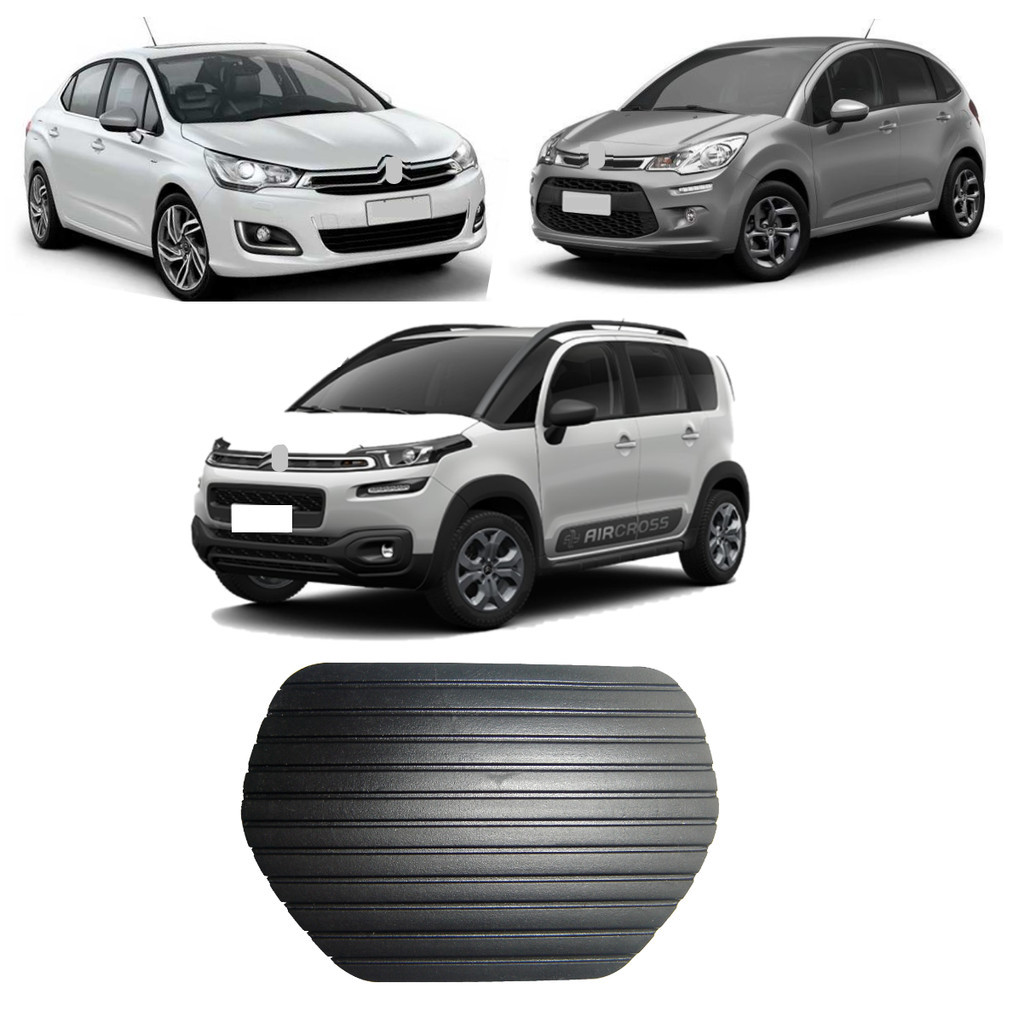 Capa Pedal Freio C3/ C3 Picasso/ Aircross/ C4/ C5 Automatico - Preta em Oferta na Shopee