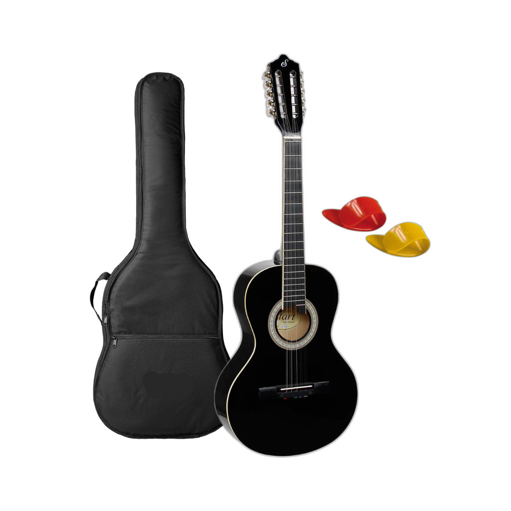 Viola caipira Giannini Start acústica VS-14 BK preta + capa