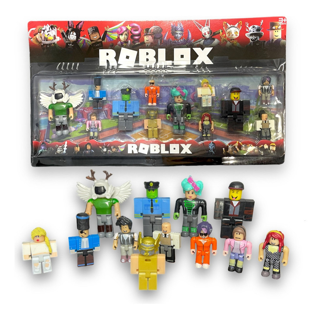 Kit 12 Bonecos Roblox Modelo Raro Aventurador Brinquedo Novo