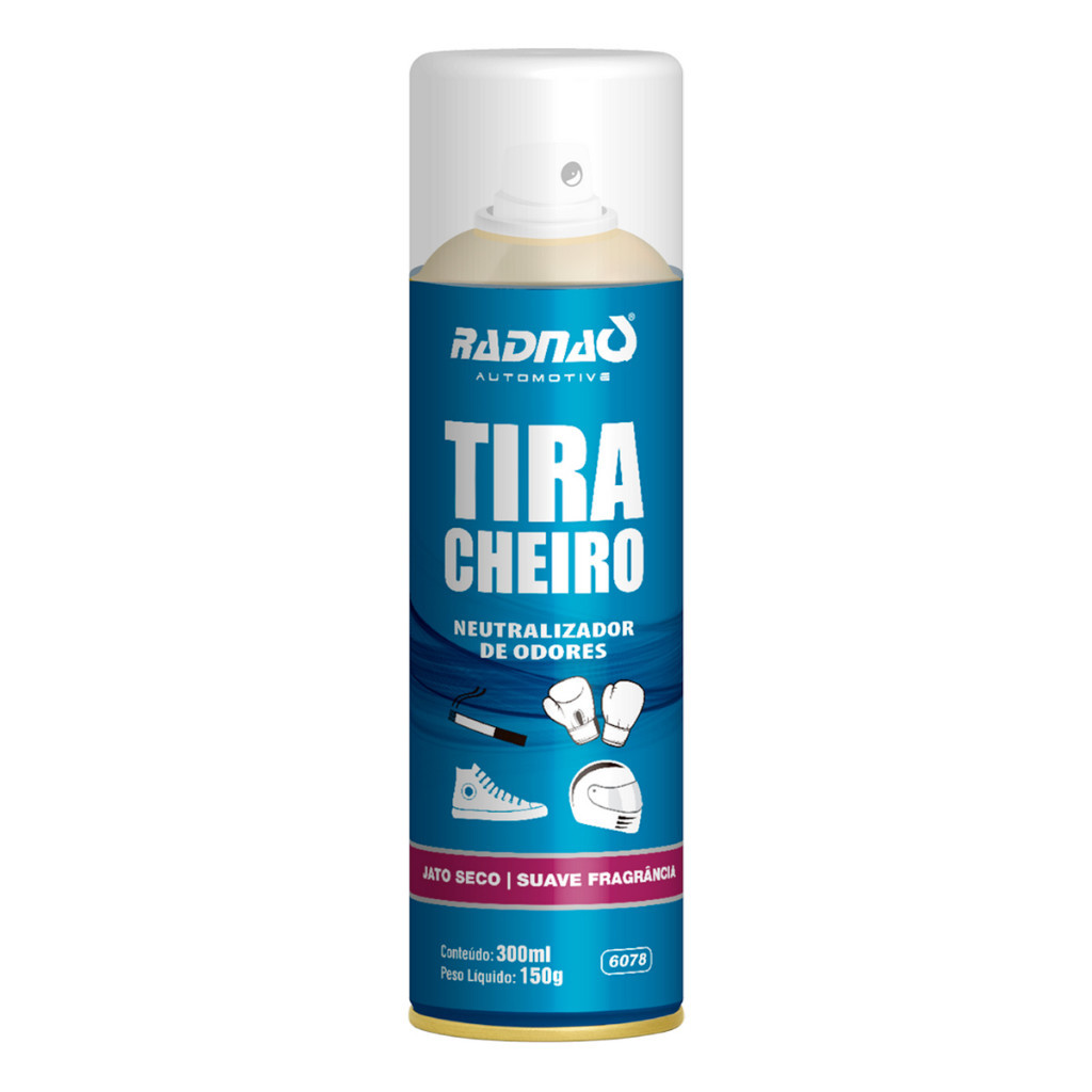 Tira Cheiro Removedor de Odores Spray 300ml Radnaq em Oferta na Shopee