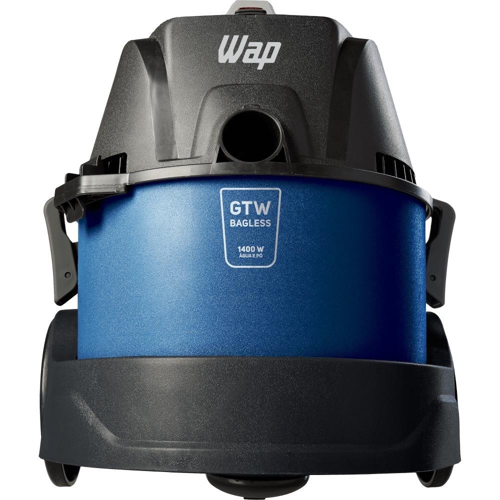 Aspirador de Pó e Água Wap GTW Bagless Potência de 1400W Azul e Preto 127V ~ 220V