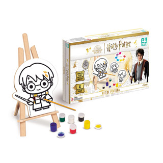 Kit De Pintura Harry Potter Infantil Madeira 4 Telas Harry Hermione Ron Nig Brinquedos em Oferta na Shopee
