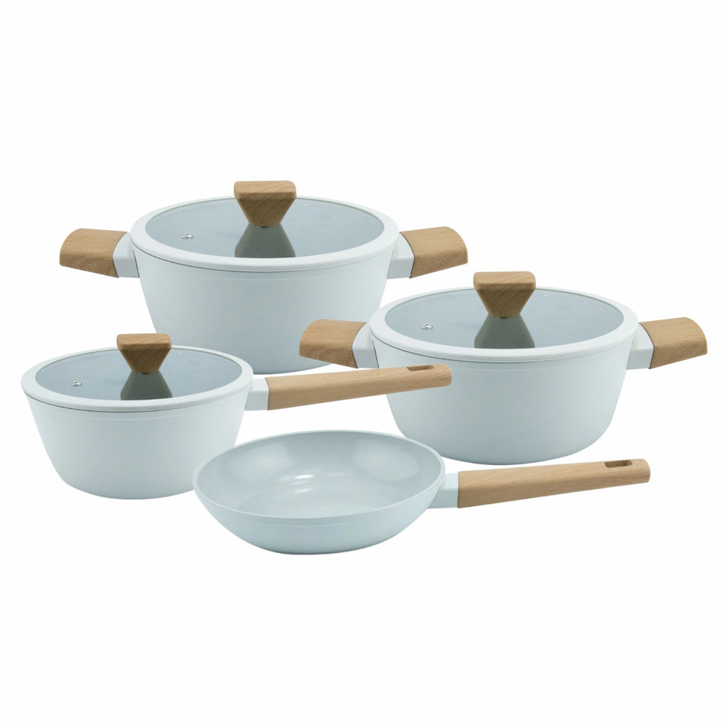 Jogo de Panelas Antiaderente Cerâmica Cooktop Fogão Indução 4pcs Fracalanza Conjunto Norma - Home & Living