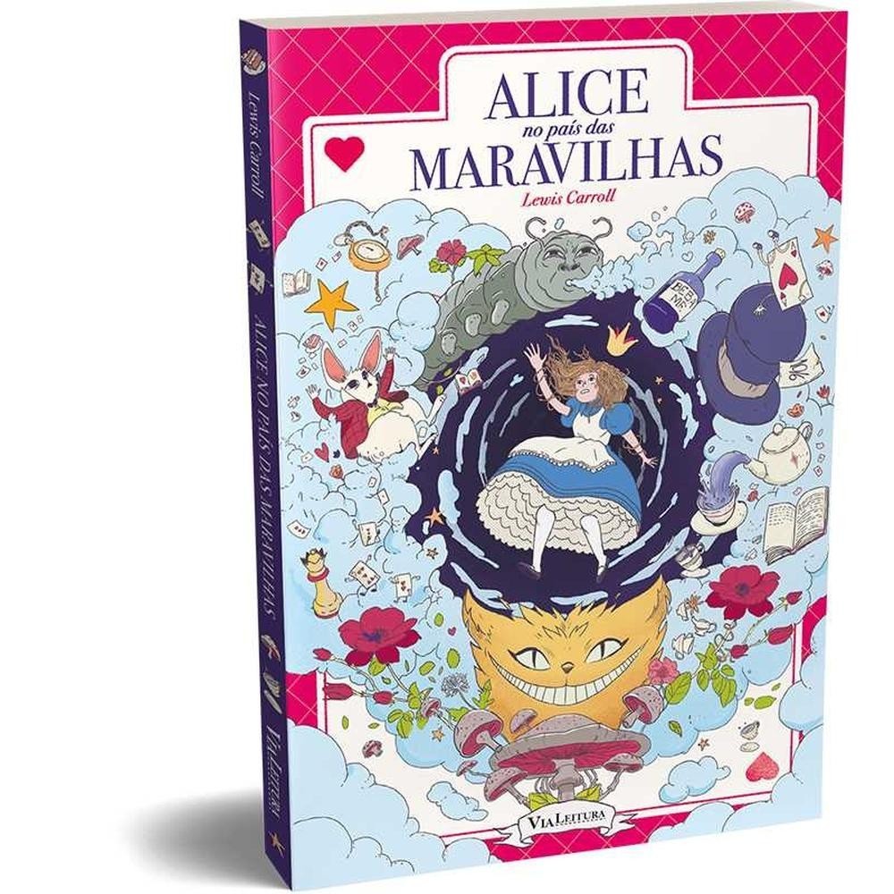 Alice no país das maravilhas: Edição com ilustrações originais, com POSTAL de BRINDE