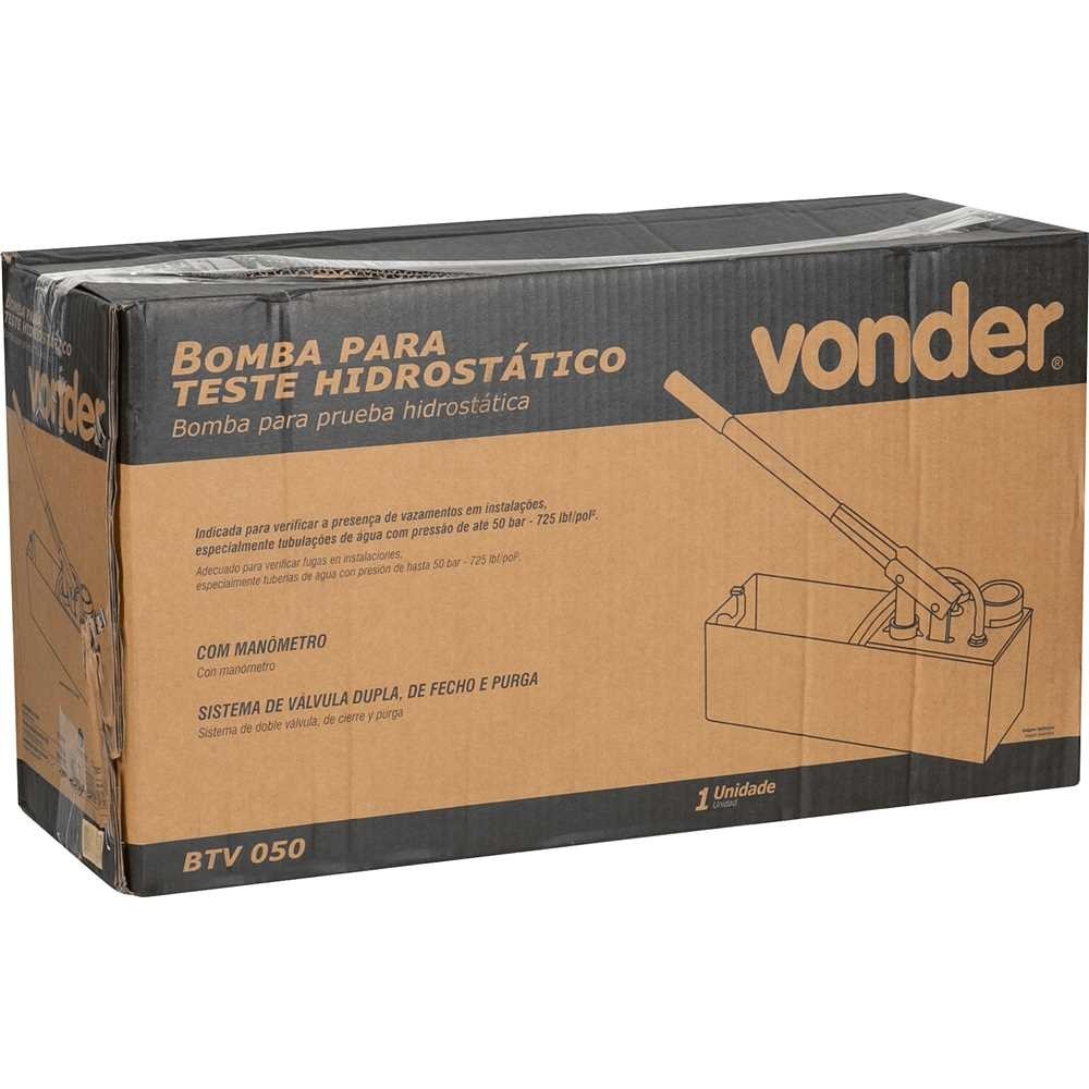 Bomba Para Teste Hidrostático Btv 050 Vonder — imagem 2 de 2
