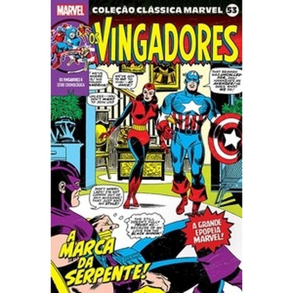 Coleção clássica marvel vol. 53 - vingadores 06 em Oferta na Shopee