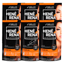 ALISANTE HENÊ RENÁ PRETO CAFÉ POUCH 180G EMBELLEZE - 6 UNIDADES