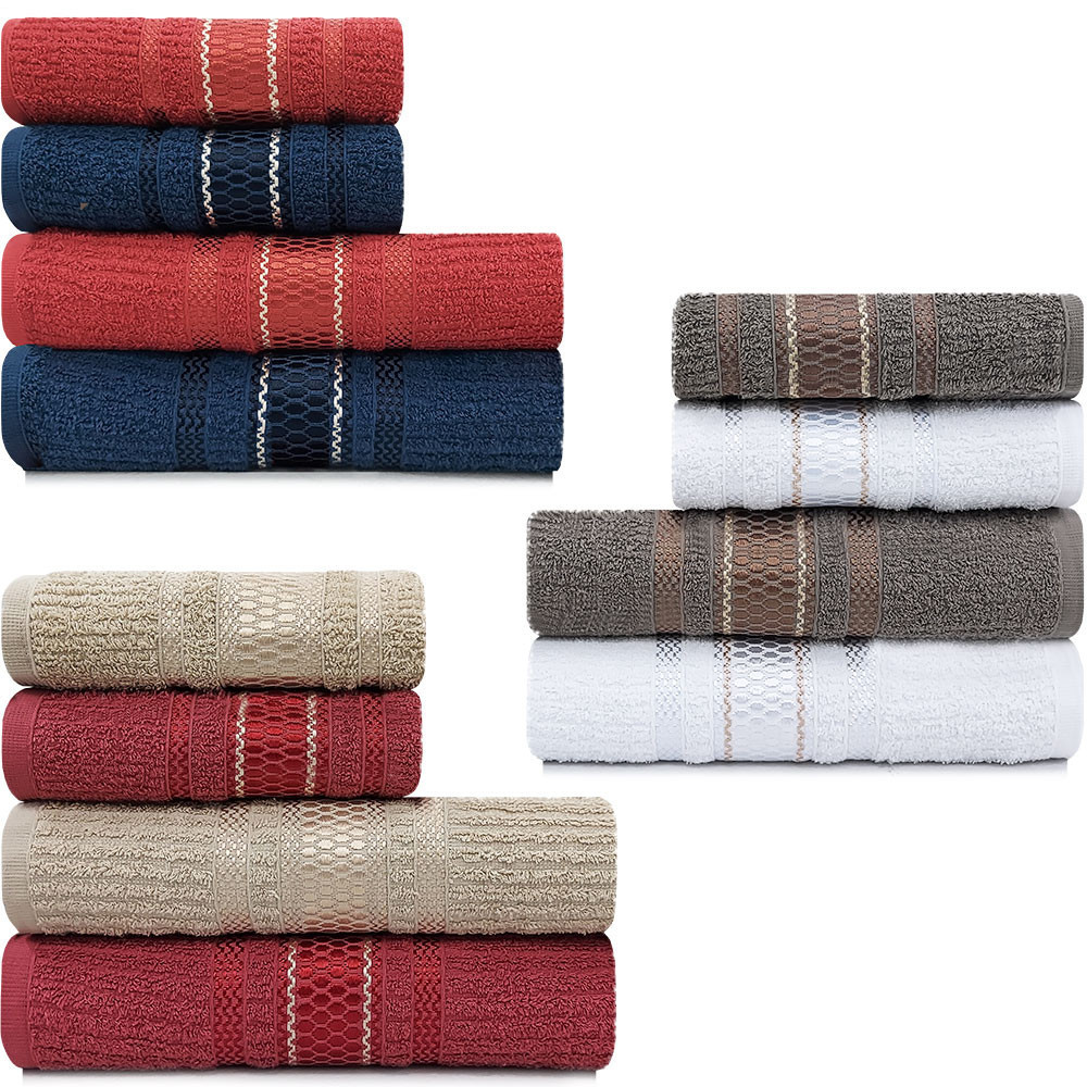 Jogo de Toalhas 4 Peças Banhão Gigante + Rosto 100% Algodão Capri BF Casa Marcotex em Oferta na Shopee