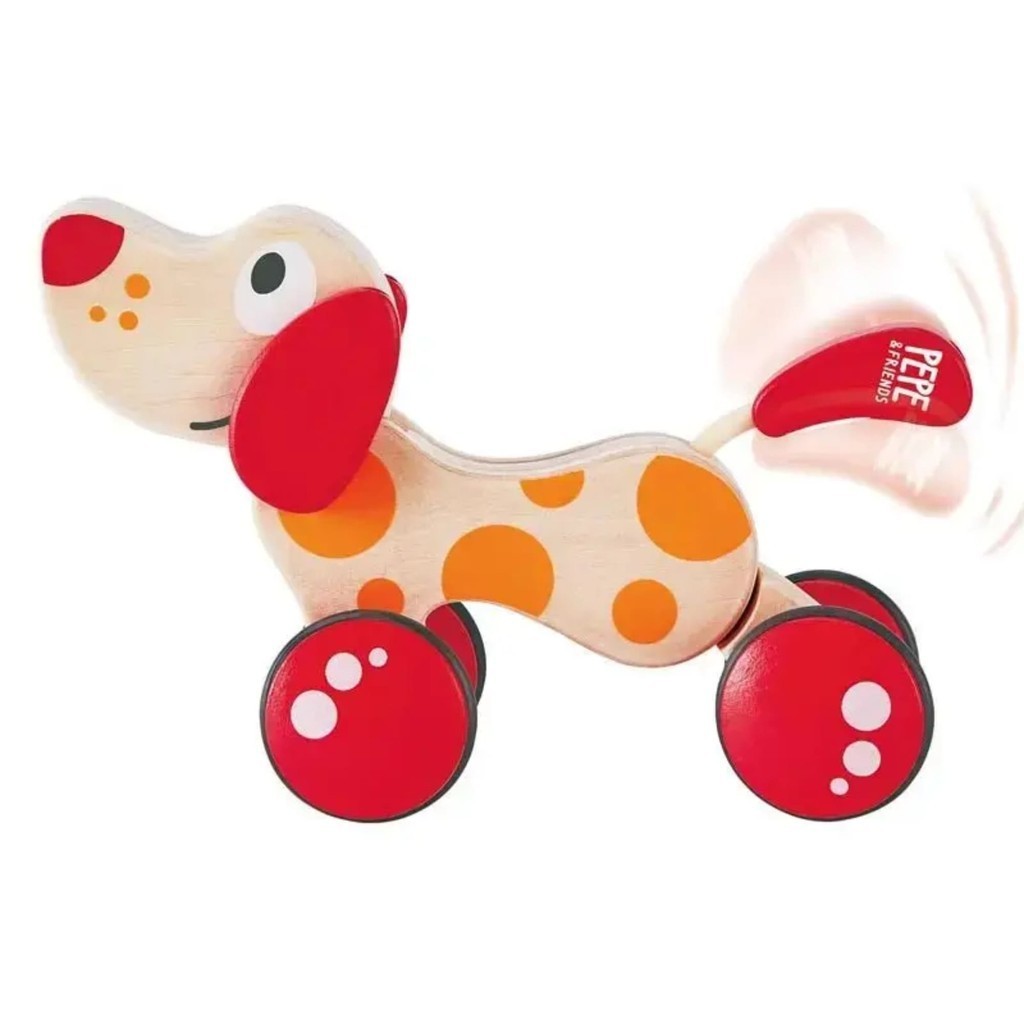 Brinquedo de puxar de Madeira - Pepe, o Cachorro de Passeio - Hape Xalingo 67565 em Oferta na Shopee