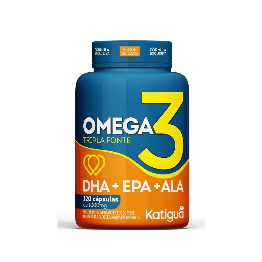 Ômega 3 Tripla Fonte Katigua 120 Cápsulas