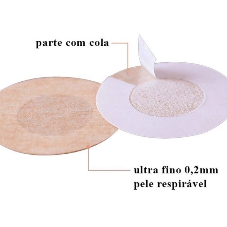 KIT 50 Pcs(5pacote) Adesivo Protetor Mamilo Bico Aureola Tapa Seios · foto 2