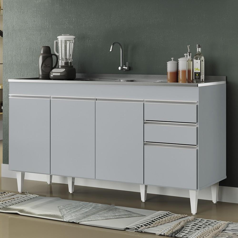 Armário Cozinha Inox Cinza: Onde Comprar | BuscaProdutos