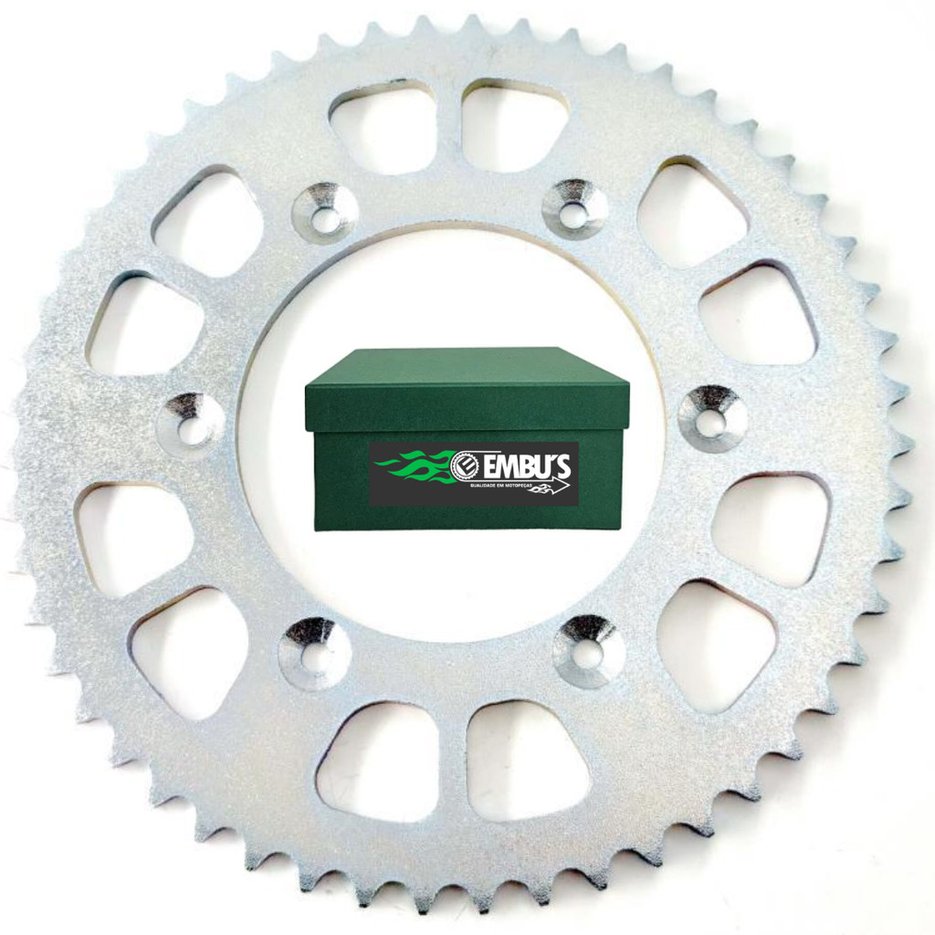 Coroa de Transmissão CRF 230/250 Cross Aço 1045 - 52 Dentes
