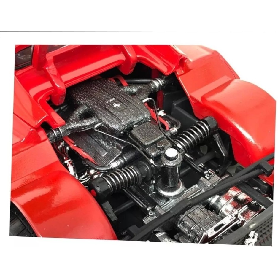 Miniatura Carro Ferrari F50 - Race e Play - Vermelho - 1:24 - Burago