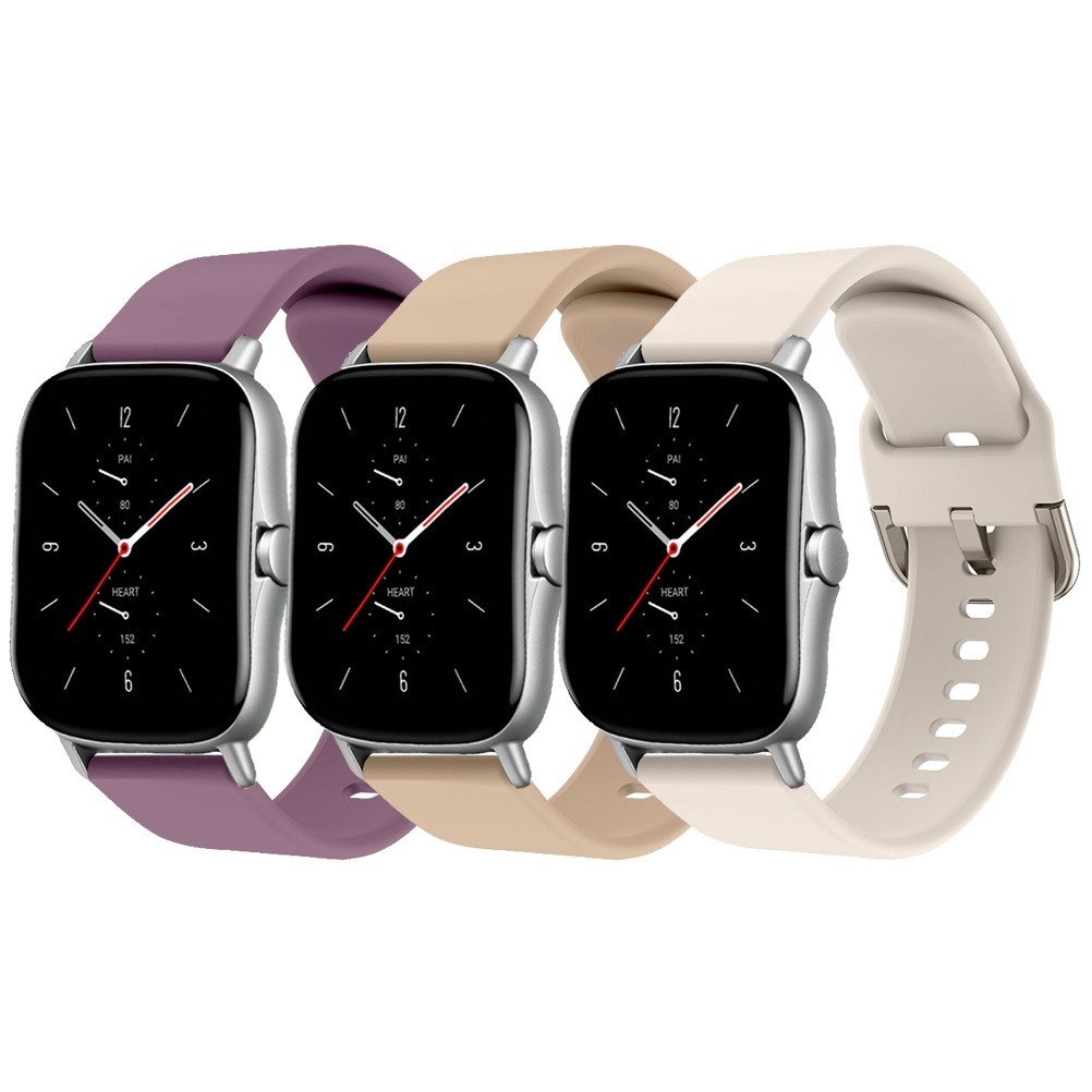 Pulseira de Silicone para Smartwatch Amazfit  GTS 4/3/2 Bip 3 Pro / Bip U Pro / GTR MINI 20mm em Oferta na Shopee