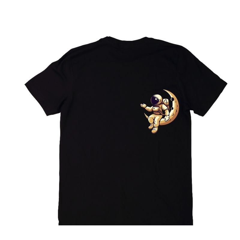 Camiseta infantil masculina 100% algodão personalizada com estampa - Lançamento Astronauta
