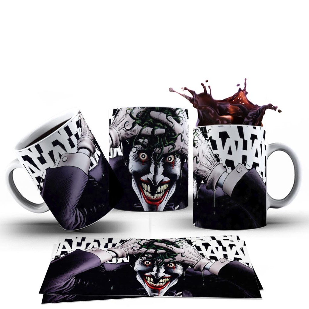 Caneca Xícara Personalizada Coringa Cerâmica 325ml