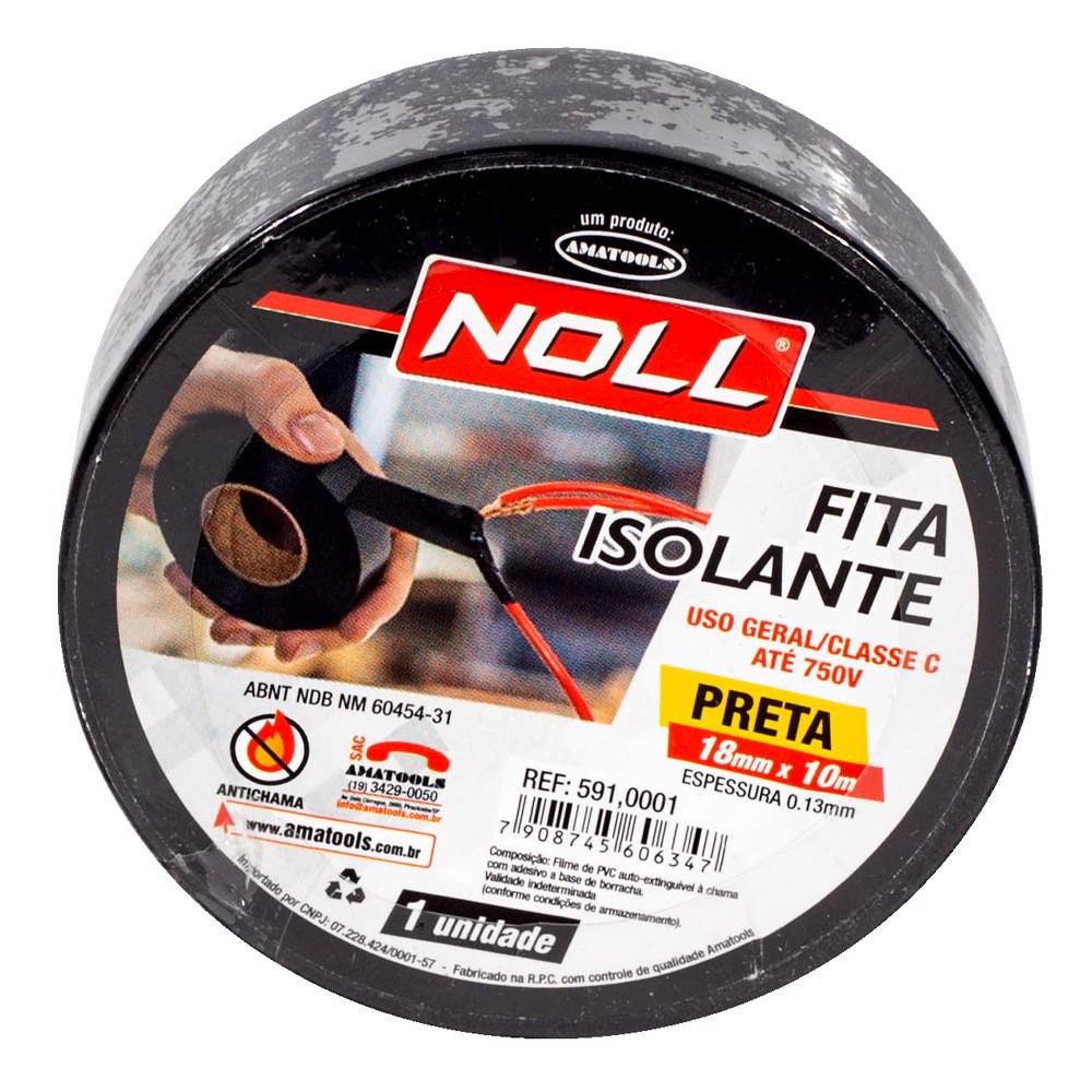 Fita Isolante Preta 18mm x 10Mts (591,0001) - Noll em Oferta na Shopee