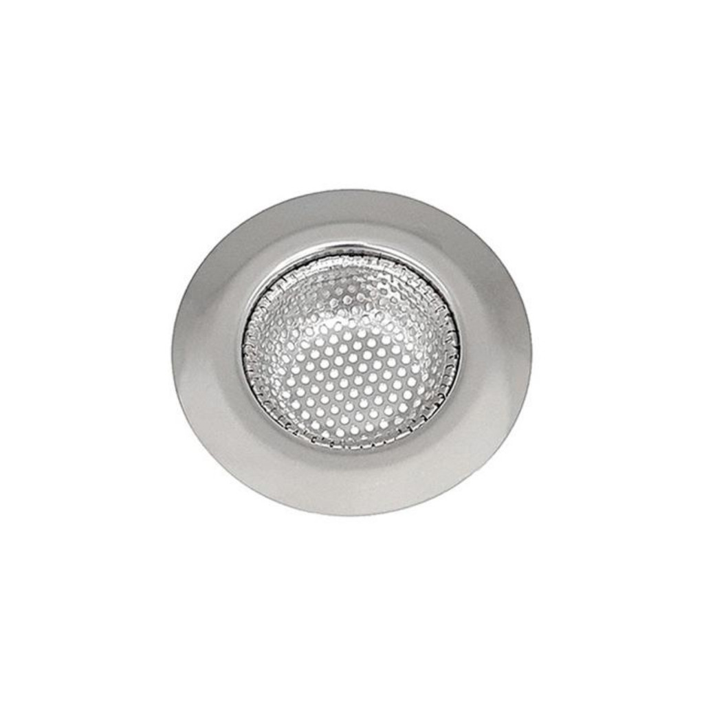 Ralo Pia Inox Ralinho Cozinha Cuba Banheiro com Borda 7cm Cestinha Reforçado Pequeno Tanque Proteção