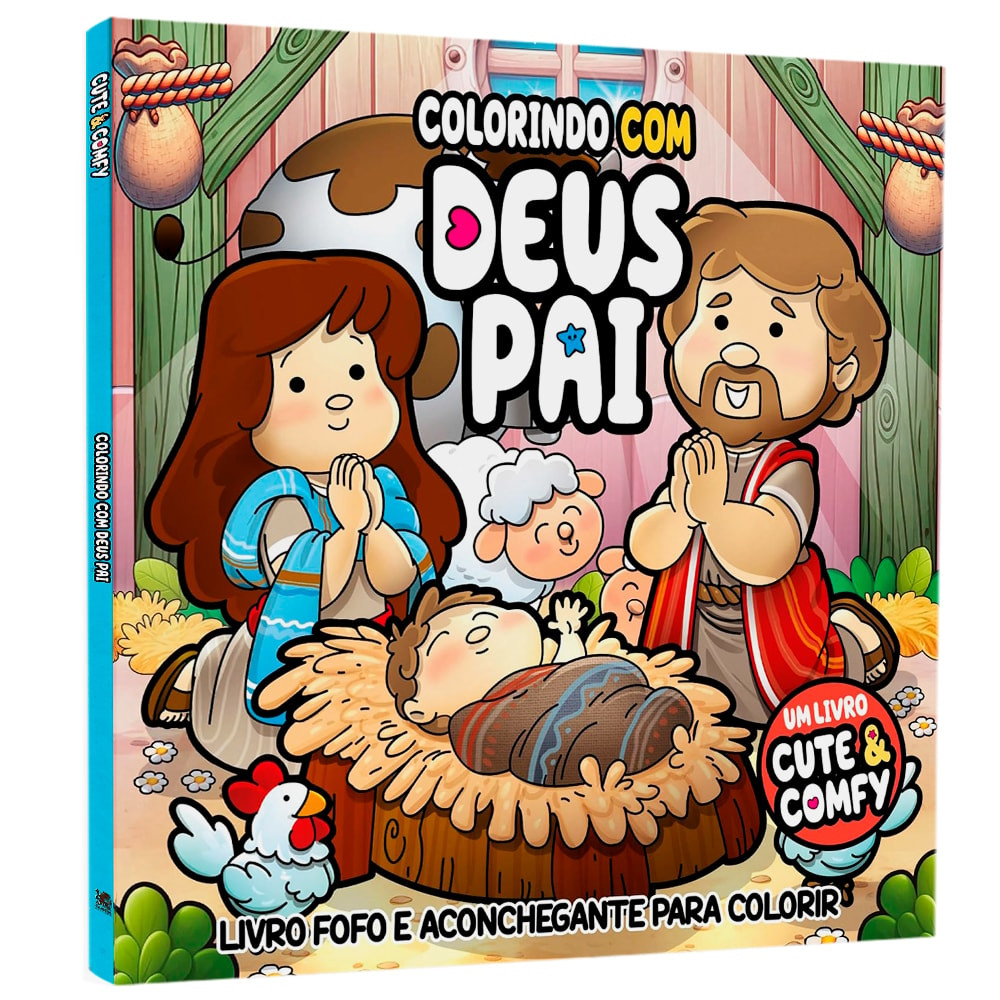 Colorindo Com Deus Pai | Um Livro Cute & Comfy | Livro de Colorir Adulto em Oferta na Shopee