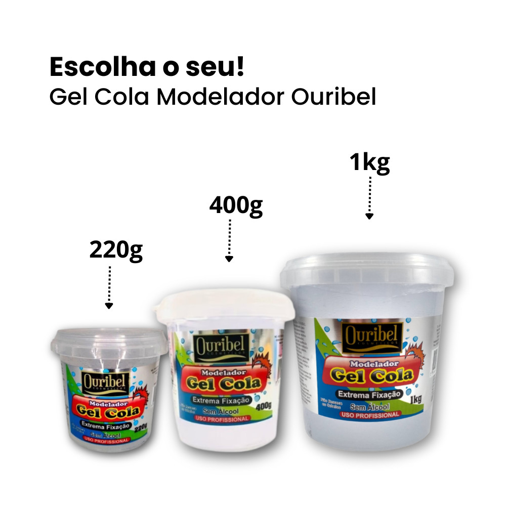 Gel Cola Ouribel Modelador Ultra Fixação