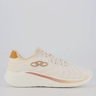Tênis Olympikus Plaza Feminino Bege em Oferta na Shopee