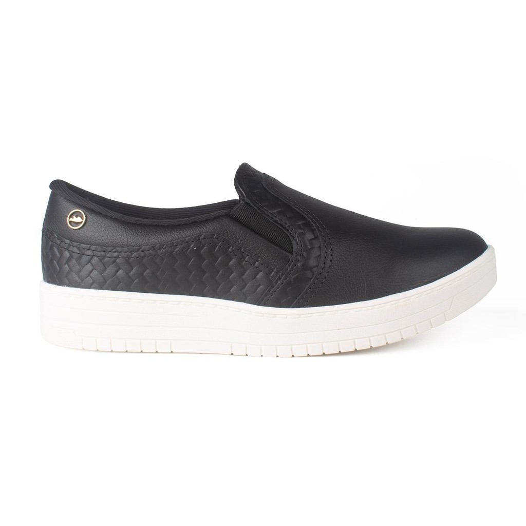 Detalhes do Tênis Dakota Slip On Em Couro Feminino D0302