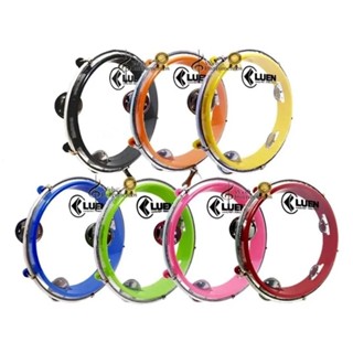 Kit 5 Pandeiros Infantil Junior 8" Polegadas Cristal Luen Colorido Criança em Oferta na Shopee