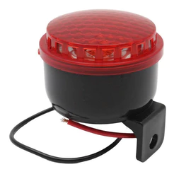 Kit 4 Sirene Piezo 6 Tons Com Led Vermelho 12v Marcha Ré Top Universal - Tech One