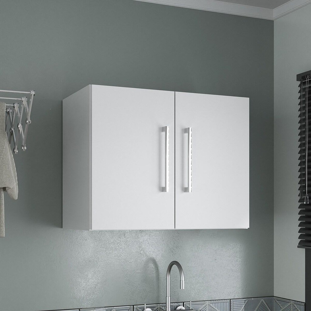 Armário de Lavanderia Aéreo com 2 Portas 57cm Multimóveis CR30039