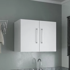 Armário de Lavanderia Aéreo com 2 Portas 57cm Multimóveis CR30039