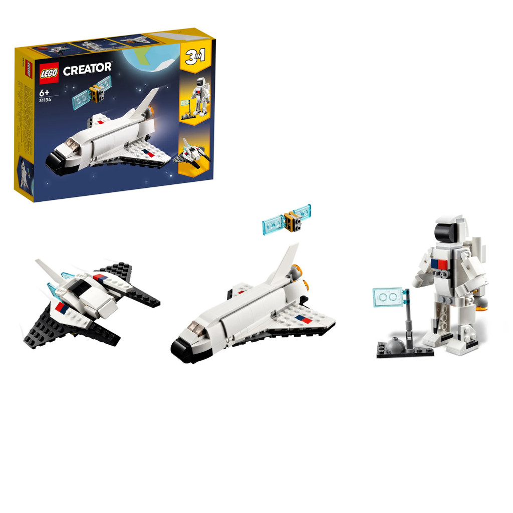 Lego Creator 3 em 1 Ônibus Espacial Blocos de Montar 144 Peças De Construção 31134 em Oferta na Shopee